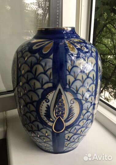 Большая фарфоровая ваза винтаж СССР