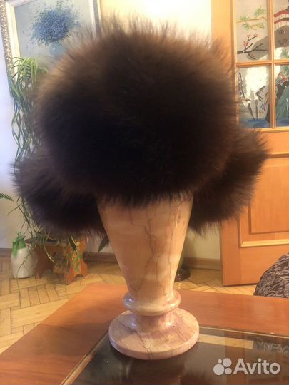 Шапка ушанка из соболя целиковпя 57-59