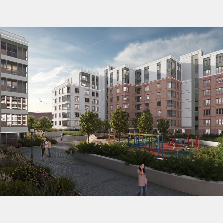 1-к. квартира, 41,1 м², 2/8 эт.