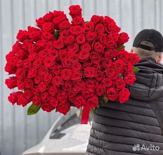 Высокие розы с беспл. доставкой