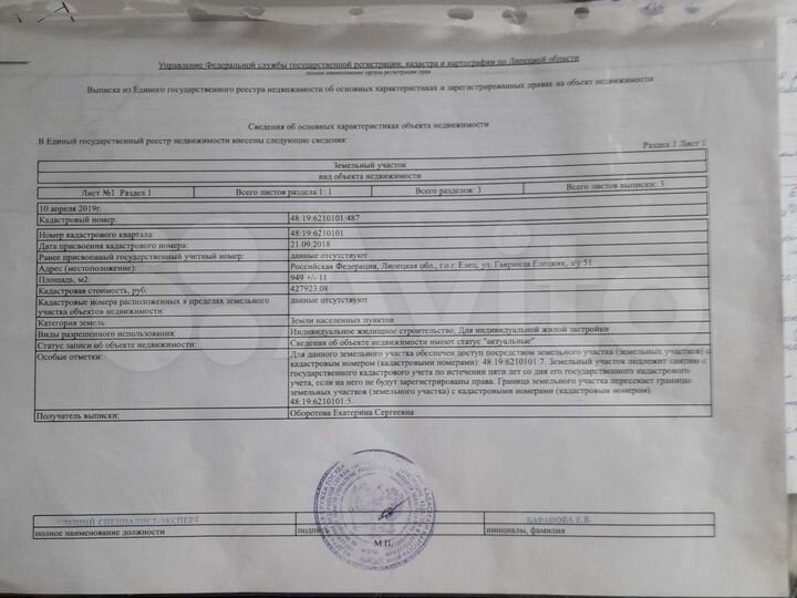 Участок 9,5 сот. (ИЖС)