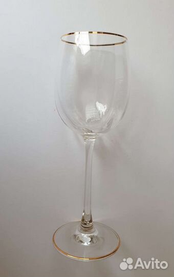 Бокалы для белого вина Rона золотая отводка