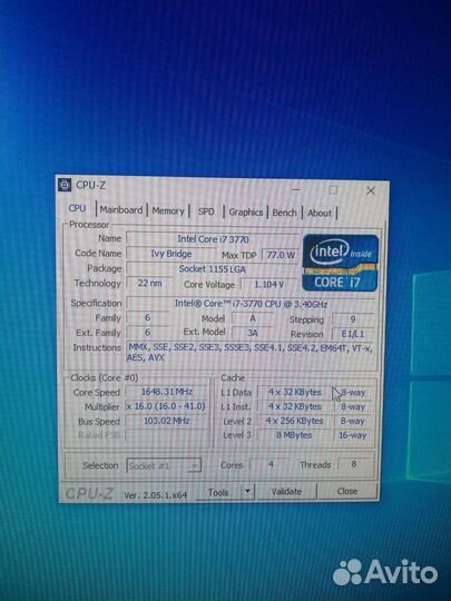 Процессор I7 3770