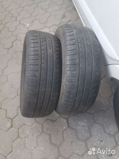 2 колеса на литых и 2 колеса на Ваз комплект