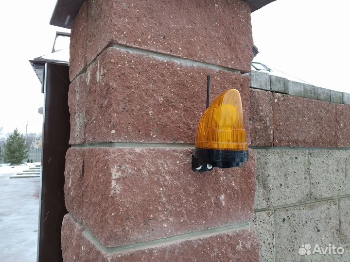 Ворота откатные порошковая покраска