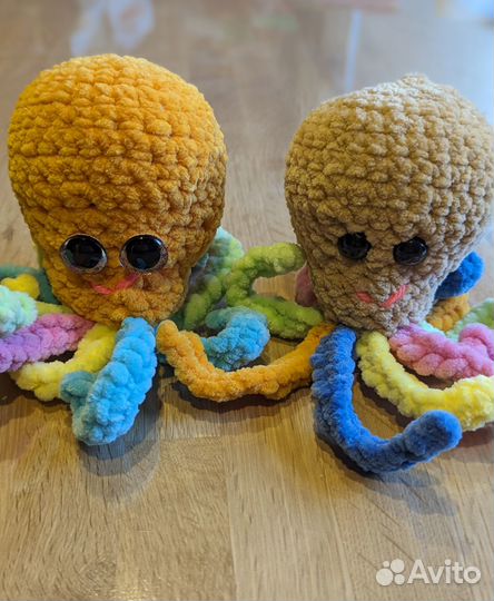 Осьминожки-амигуруми ручной работы