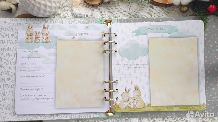 Детский фотоальбом ручной работы