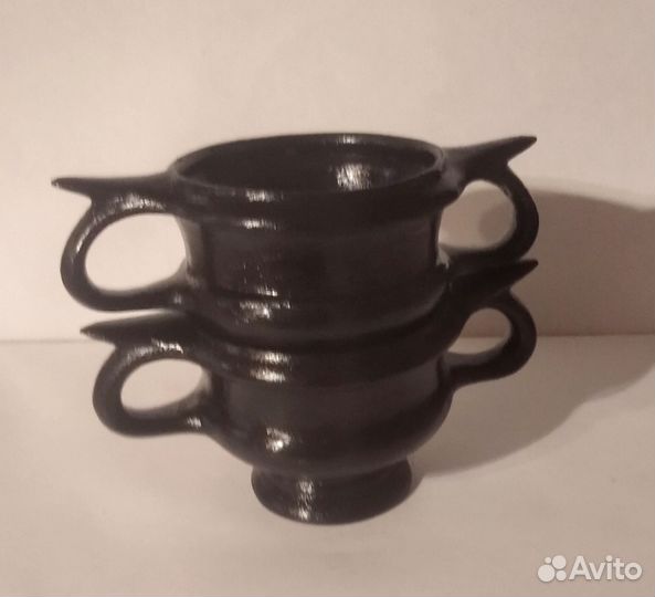 Комплект из 2 канфаров, керамика