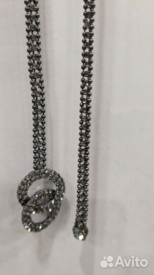 Пояс цепочка с кристаллами стразами