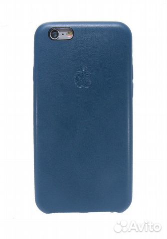 Чехол-накладка для iPhone 6\6S (4.7) копия оригинала кожа коробка синий