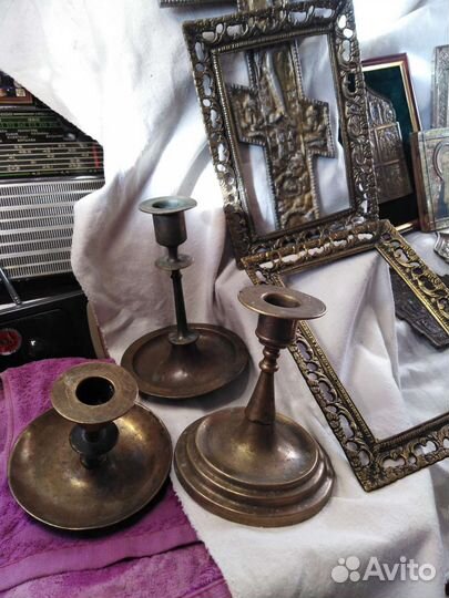 Икона, крестики. Пластика, рамки. Латунь