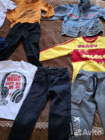 Детские вещи пакетом на мальчика 5-7 лет