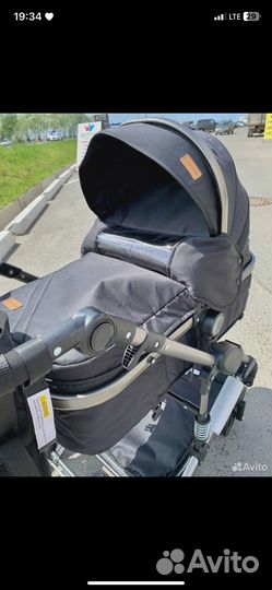 Коляска luxmom 2 В 1,555 б/у