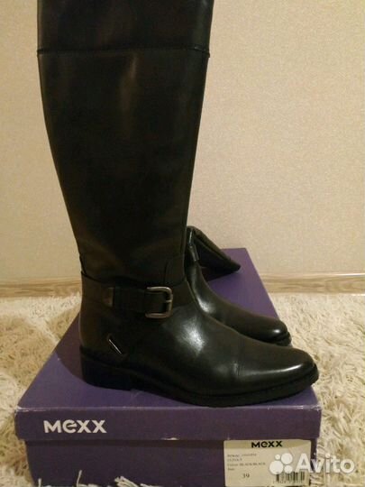 Кожаные сапоги