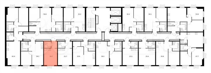 Квартира-студия, 19,7 м², 15/25 эт.