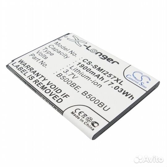 Аккумулятор для Galaxy S4 mini 3.7V 1900mAh 7.03Wh