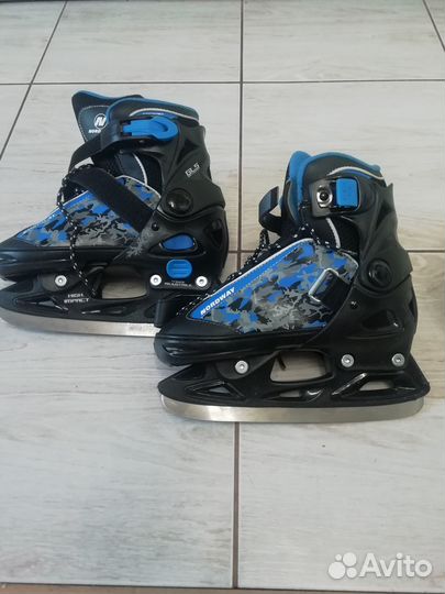 Коньки детские раздвижные размер 30-33