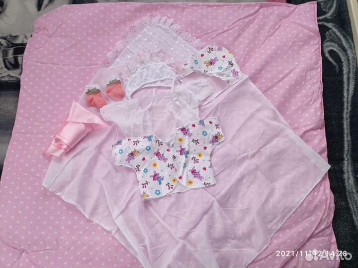 Конверт на выписку для девочки осень зима весна