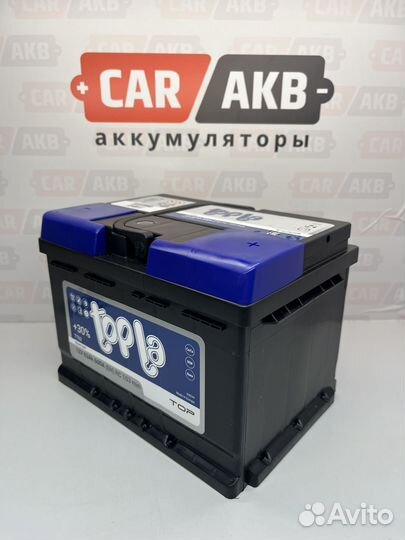 Аккумулятор автомобильный Topla Top 62 Ач низкий
