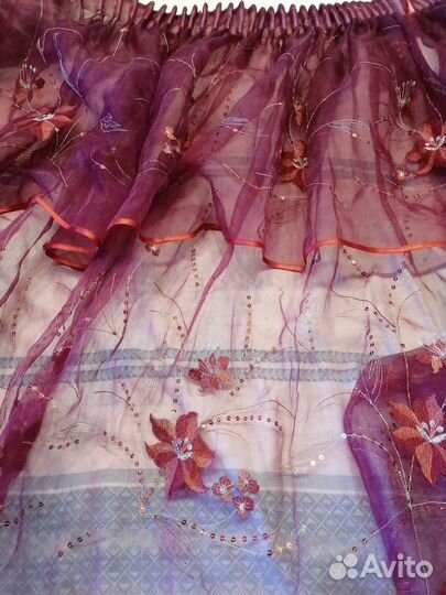 Штора тюль органза на кухню