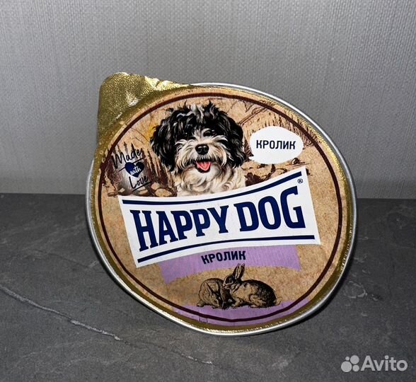 Корм влажный для собак Happy dog