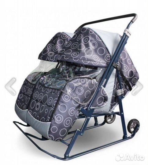 Санки-коляска Галактика Близняшки арт. скб1