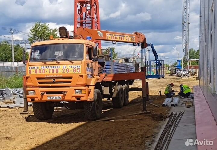 Манипулятор вездеход стрела 7тн, 19м борт 10 тн