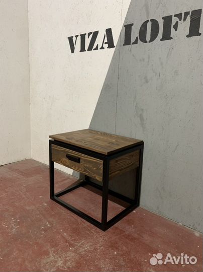 Тумбочка прикроватная лофт