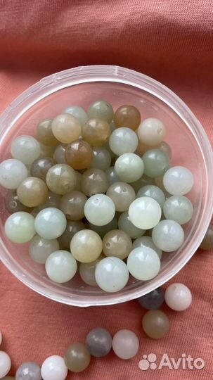 Бусины из нефрита заготовки