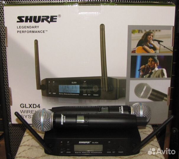 Микрофоны Shure Beta 58A 2шт Вокальныe Радио Glxd4