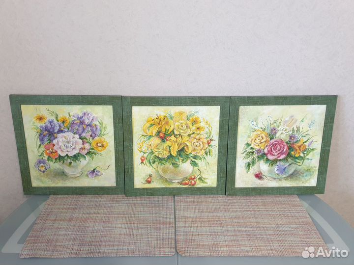 Картины маслом на холсте (Цветы)