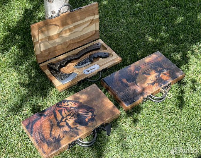 Подарочный набор топор и нож