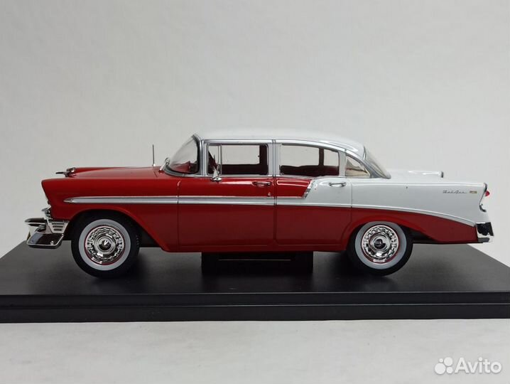 Chevrolet Bel Air 4-door Sedan-1956 White Box 1:24