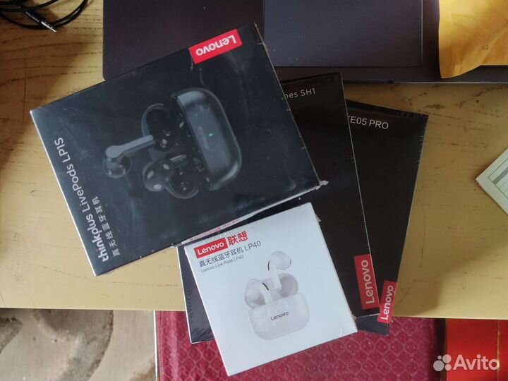 Беспров. наушники Lenovo LP1S, LP40, SH1, XE05 Pro