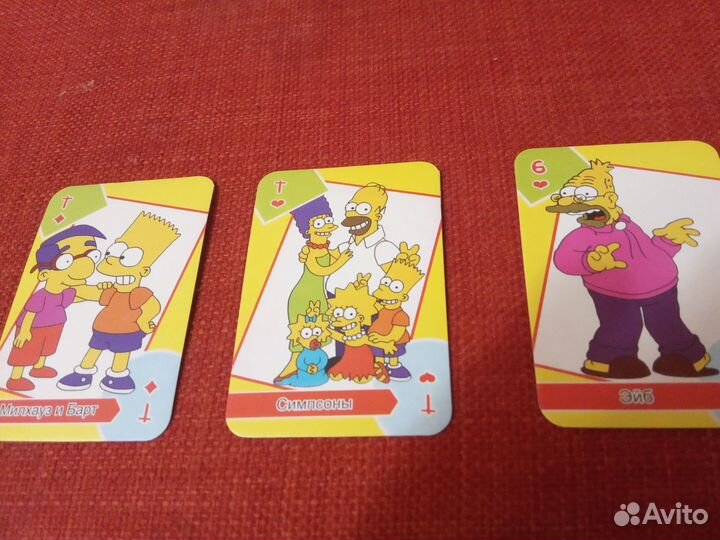 Карты игральные Симпсоны The Simpsons 36 листов