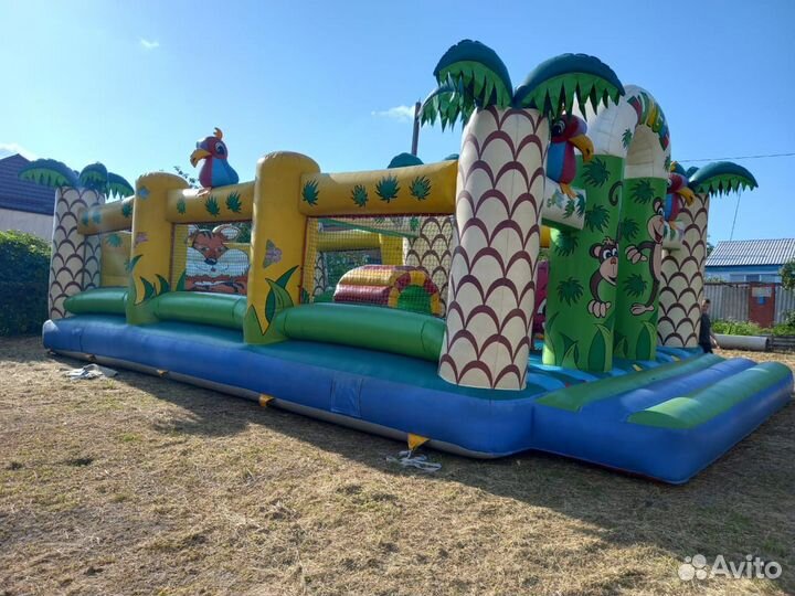 Детский батут с сеткой