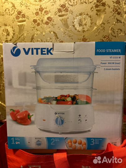 Пароварка vitek vt-1555w