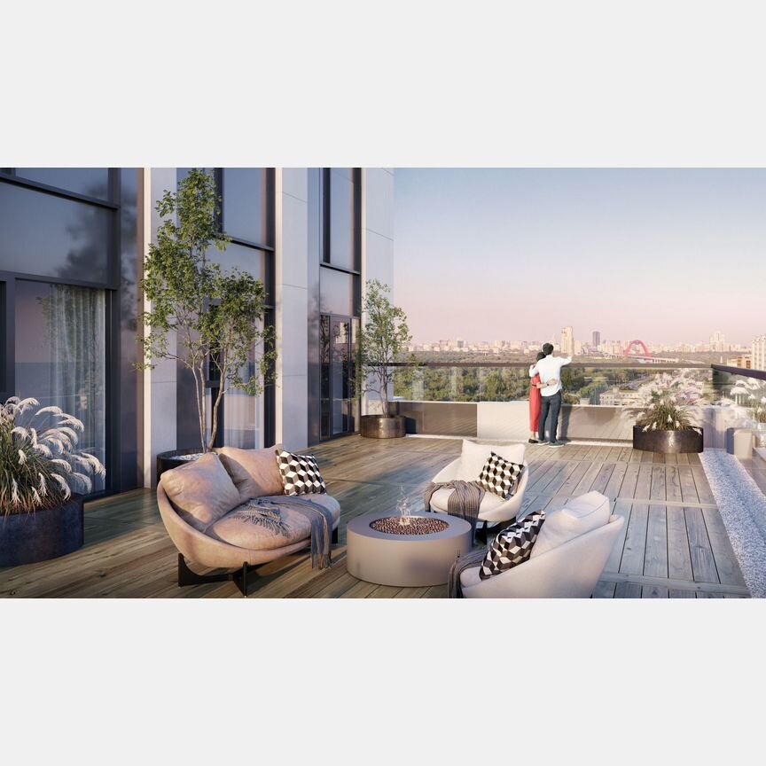 2-к. квартира, 74,9 м², 9/43 эт.