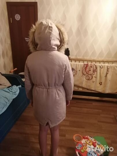 Парка для девочки 134 зима