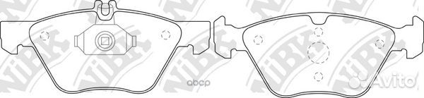 Колодки тормозные дисковые перед PN0166 NiBK