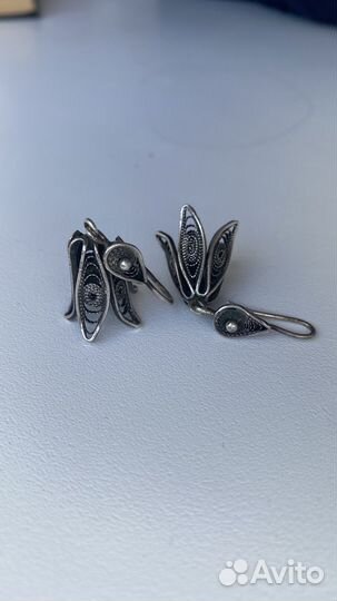 Серебряные серьги