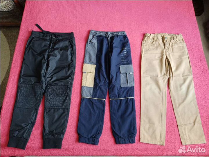 Пакетом школа,штаны,трикотаж и др. на 134-146см