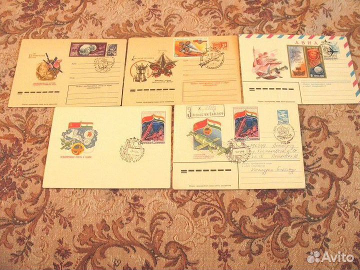 Космос -4 конверты со сг Гагарин ракеты 
