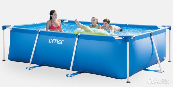 Каркасный бассейн 300х200х75 см. intex