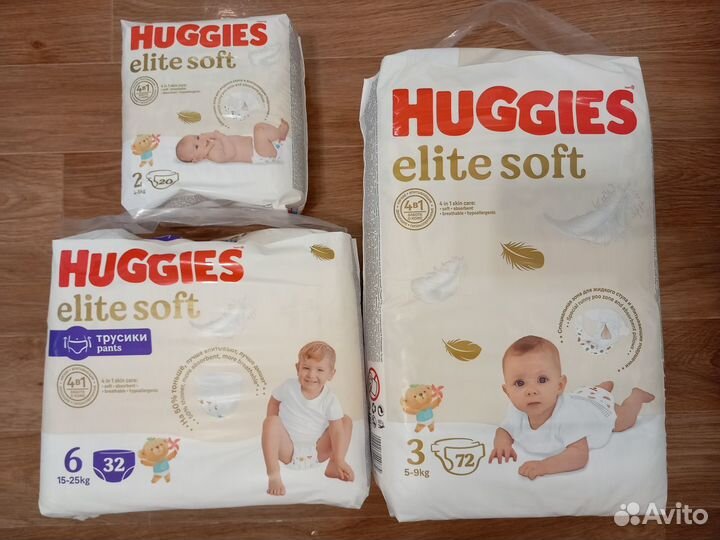 Huggies elite soft подгузники и трусики