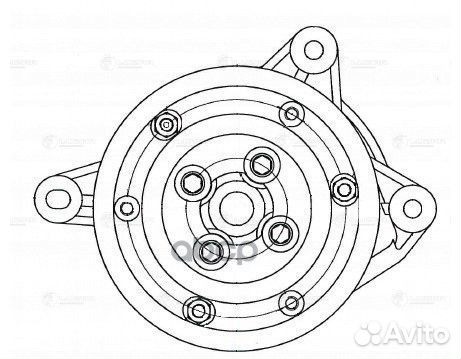LWP 1804 luzar Насос водяной VW Golf VI (08) /T