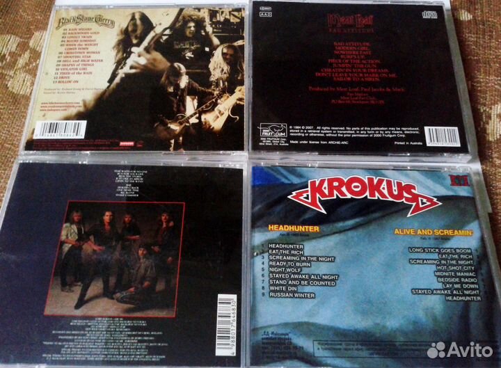 CD-диски (хард-рок,хэви-метал) цена за 4 шт