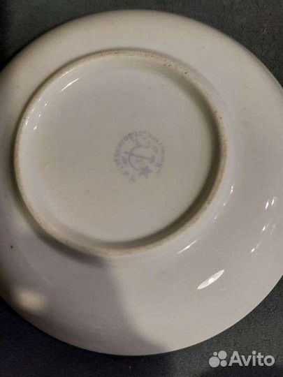 Чайная пара Мальва.ссср. Барановка. И Кузнецов