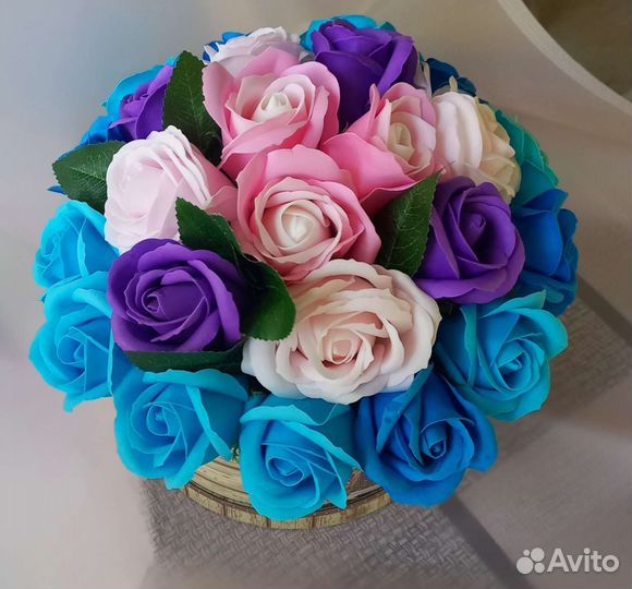Букет из мыльных цветов