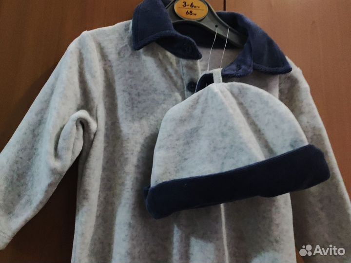 Комбинезон плюшевый 68 Primark